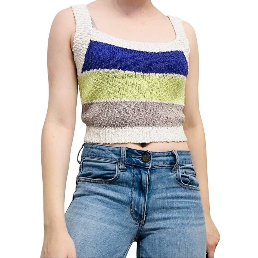COPY - Anthropologie Striped Knit Tank Top